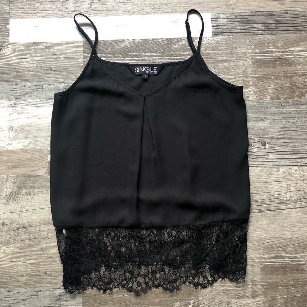 EUC Single Los Angeles Lace Bottom Cami